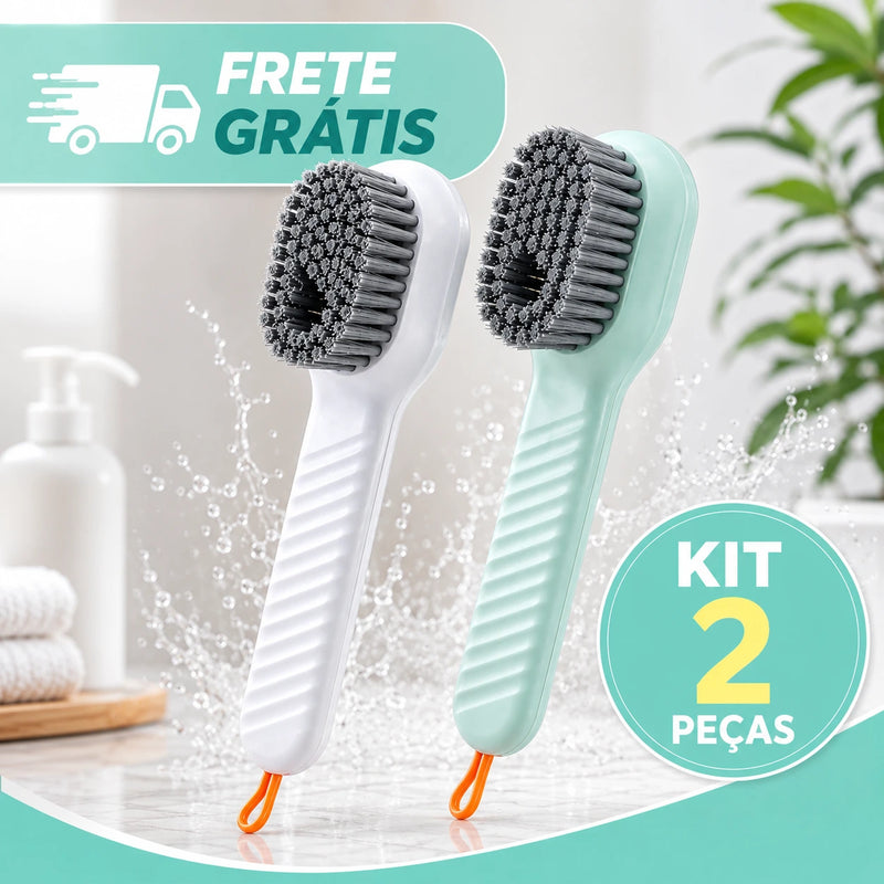 Kit 2 Peças de Escova Multifuncional com Reservatório