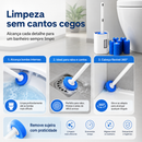 Toilet Brush with Disposable Refills, Toilet Cleaning Holder, 16-Refill Kit