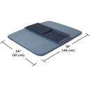 Escorredor De Louças Com Tapete Absorvente Antiderrapante De Microfibra Multifuncional Rack Criativo De Secagem Armazenamento